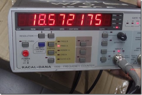 Ƶ�ʼ���ʾ18.5Hz��������